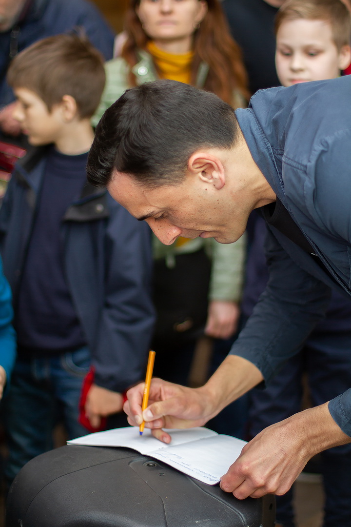 Фото майстер-класу Я. Зінченко, 7 квітня 2019 р.