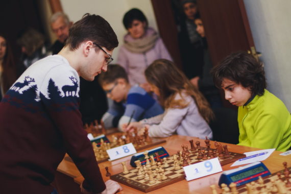 Фото сеансу одночасної гри Єлісєєва Євгенія 11 січня 2020 р.