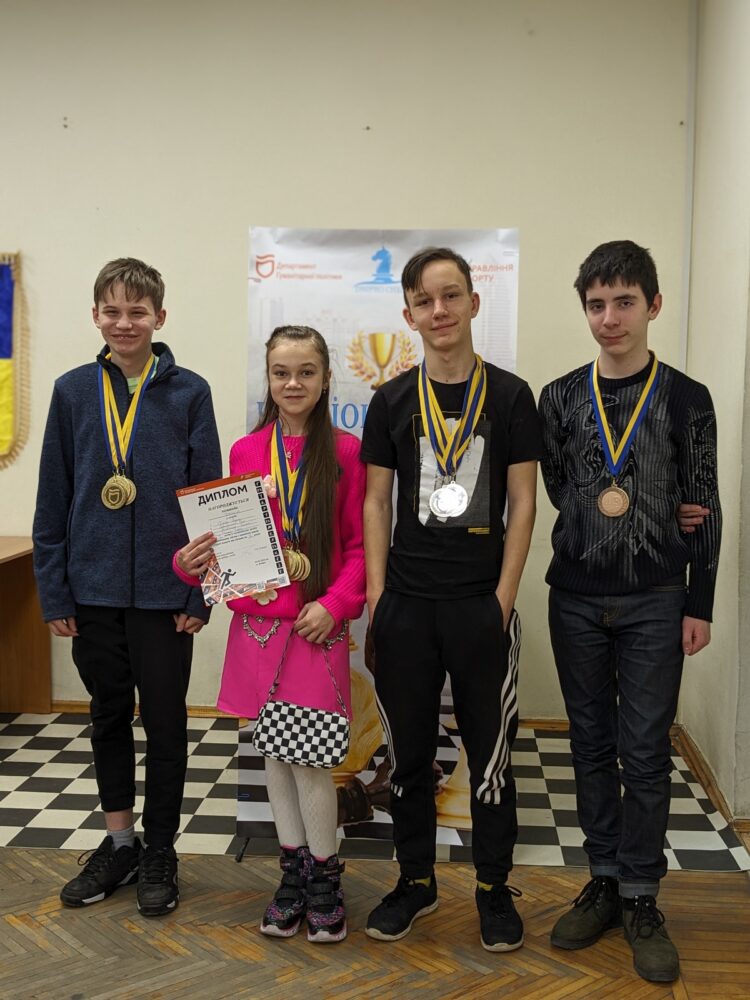 Особисто-командний чемпіонат міста з швидких шахів до 12,14,16,18,20 років, 03.02.2024 – Підсумки
