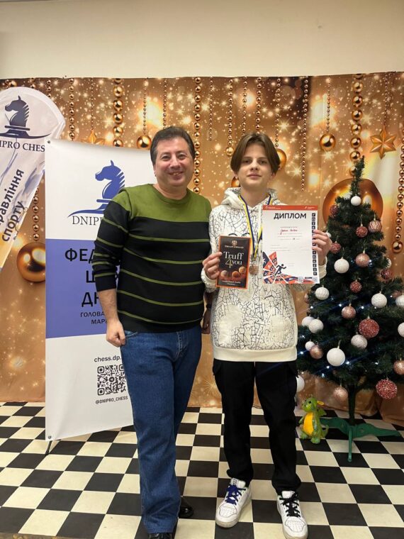 Особисто-командний чемпіонат м. Дніпра з швидких шахівдо 12 та 14 років -ПІДСУМКИ