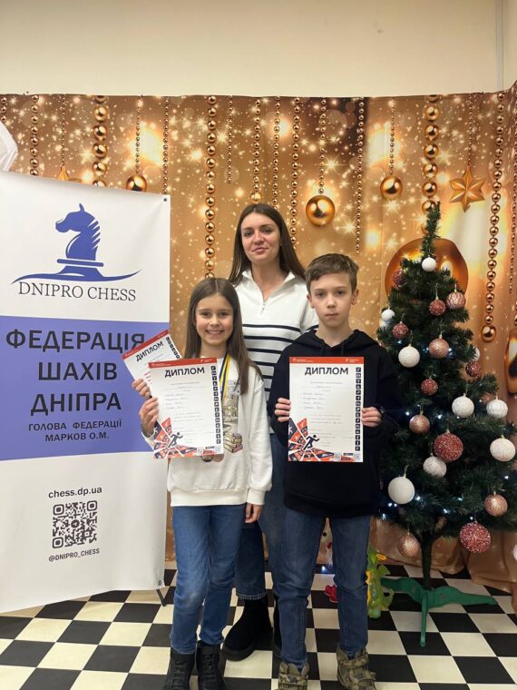 Особисто-командний чемпіонат м. Дніпра з швидких шахівдо 12 та 14 років -ПІДСУМКИ