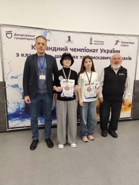 Командний чемпіонат України з класичних, швидких та блискавичних шахів серед юнаків та дівчат до 20років, 17-23.11.2025р. – Підсумки