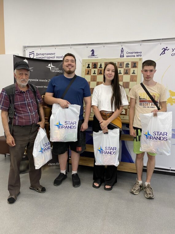 Кубок  Федерації шахів Дніпра з рапіду серед любителів. Підсумки.
