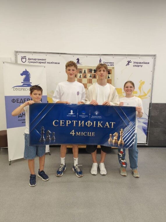Командний Кубок області до 20 років з блискавичних шахів, 01.08.2026-підсумки